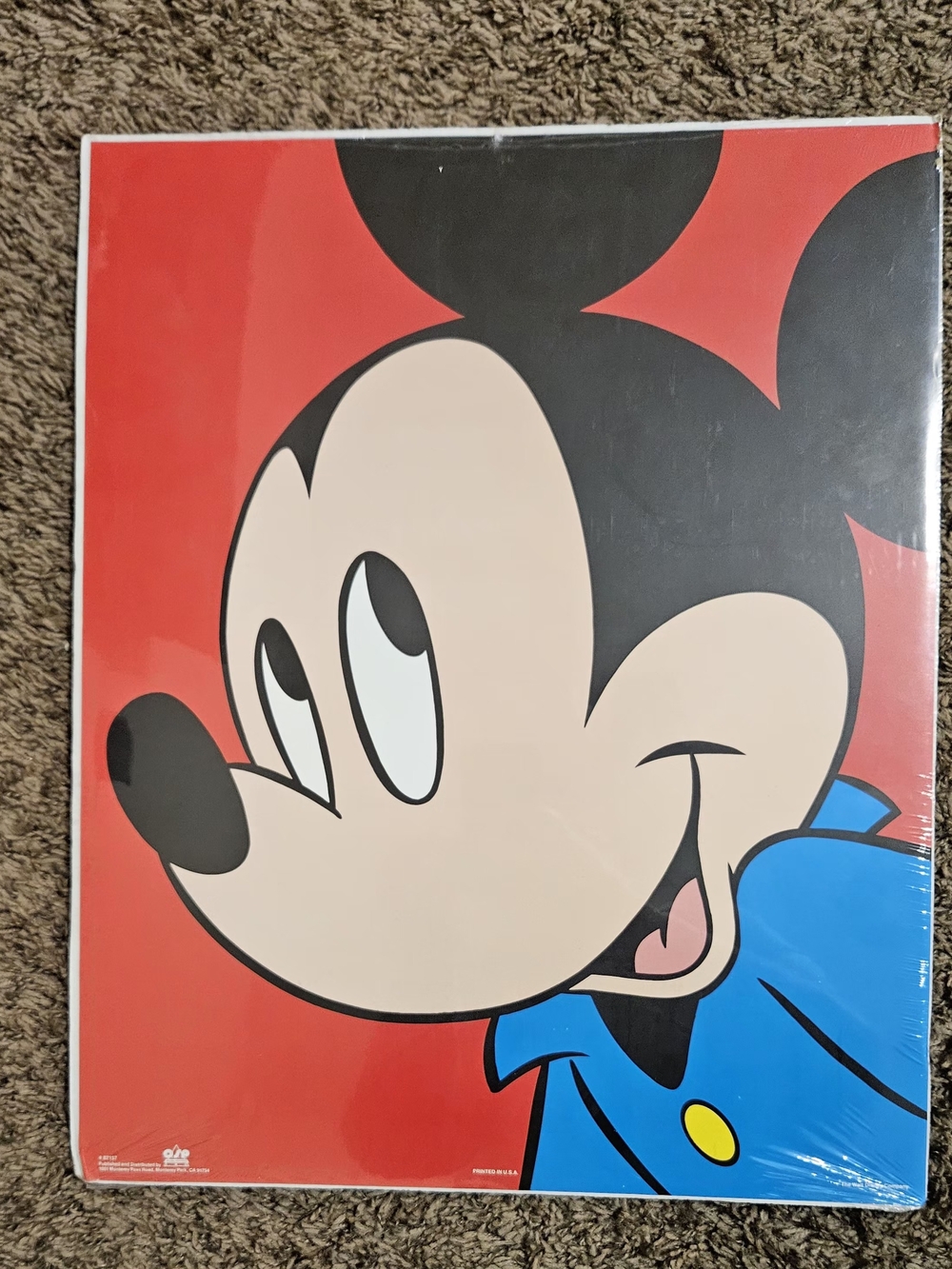 Vintage 1980s Disney Mickey Mouse O.S.P. Publishing #82157 poster, circa 1986